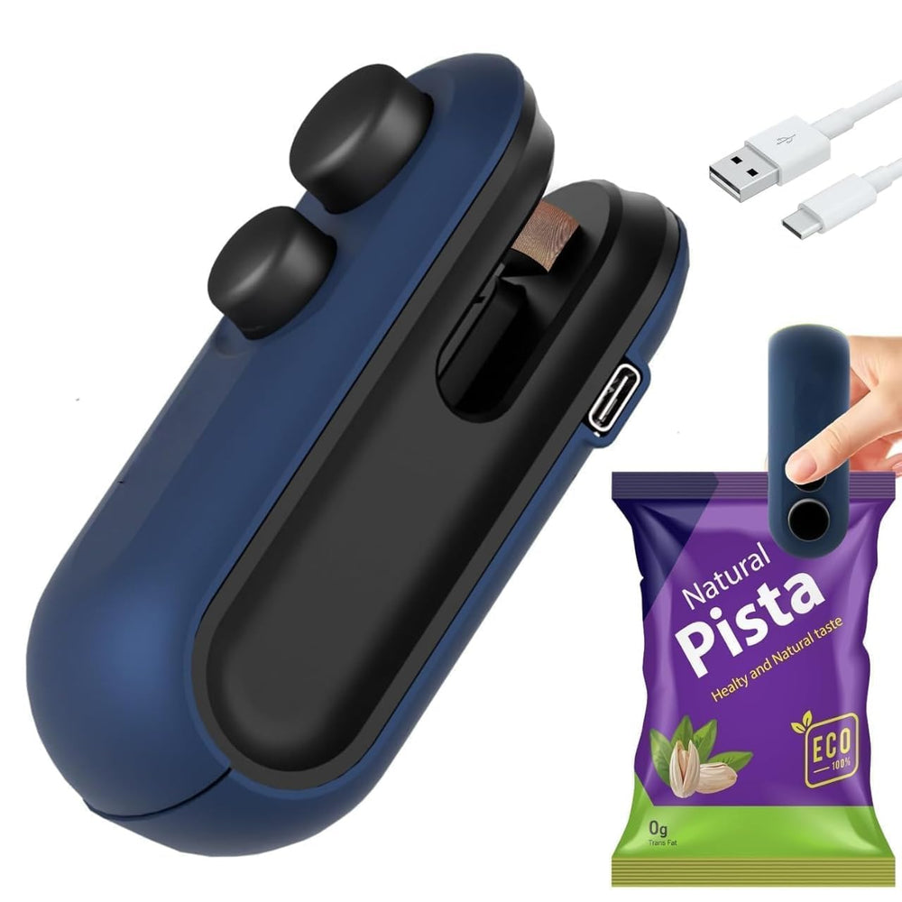 FreshLock Pro™ | 2-in-1 USB Rechargeable Bag Sealer & Cutter Portable