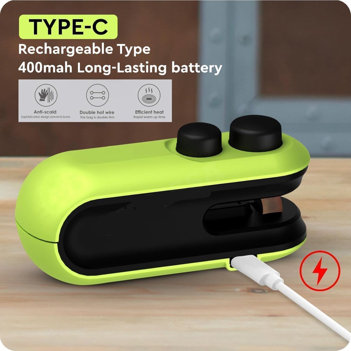 FreshLock Pro™ | 2-in-1 USB Rechargeable Bag Sealer & Cutter Portable